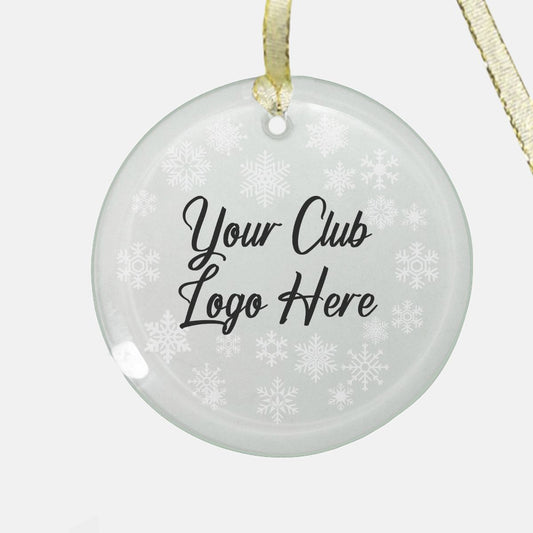 Glass Ornament with Your Club Logo