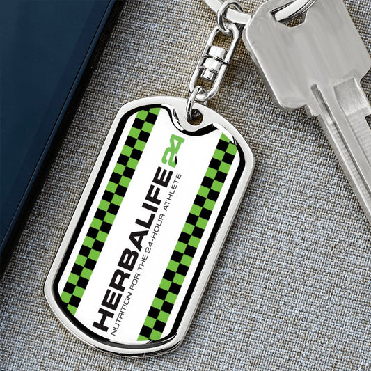 H24 Dog Tag Keychain